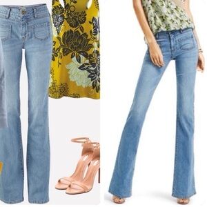 Cabi Malibu Women's Blue Flared Jeans